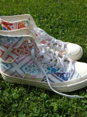 Converse Chuck Unity Pride Rainbow Paisley Sneaker Bandana Mens 7.5 Womens 9.5
